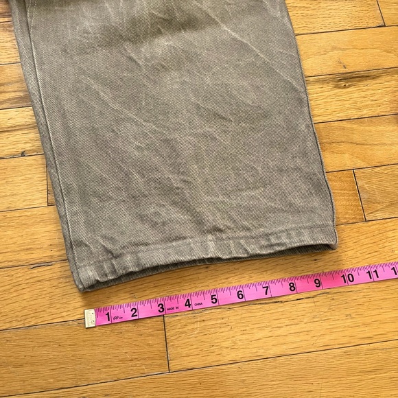 VTG Girbaud Brand X Denim Jeans 42x25 Khaki Tan Y2K Hip-Hop Skater Loose Baggy - Picture 15 of 15